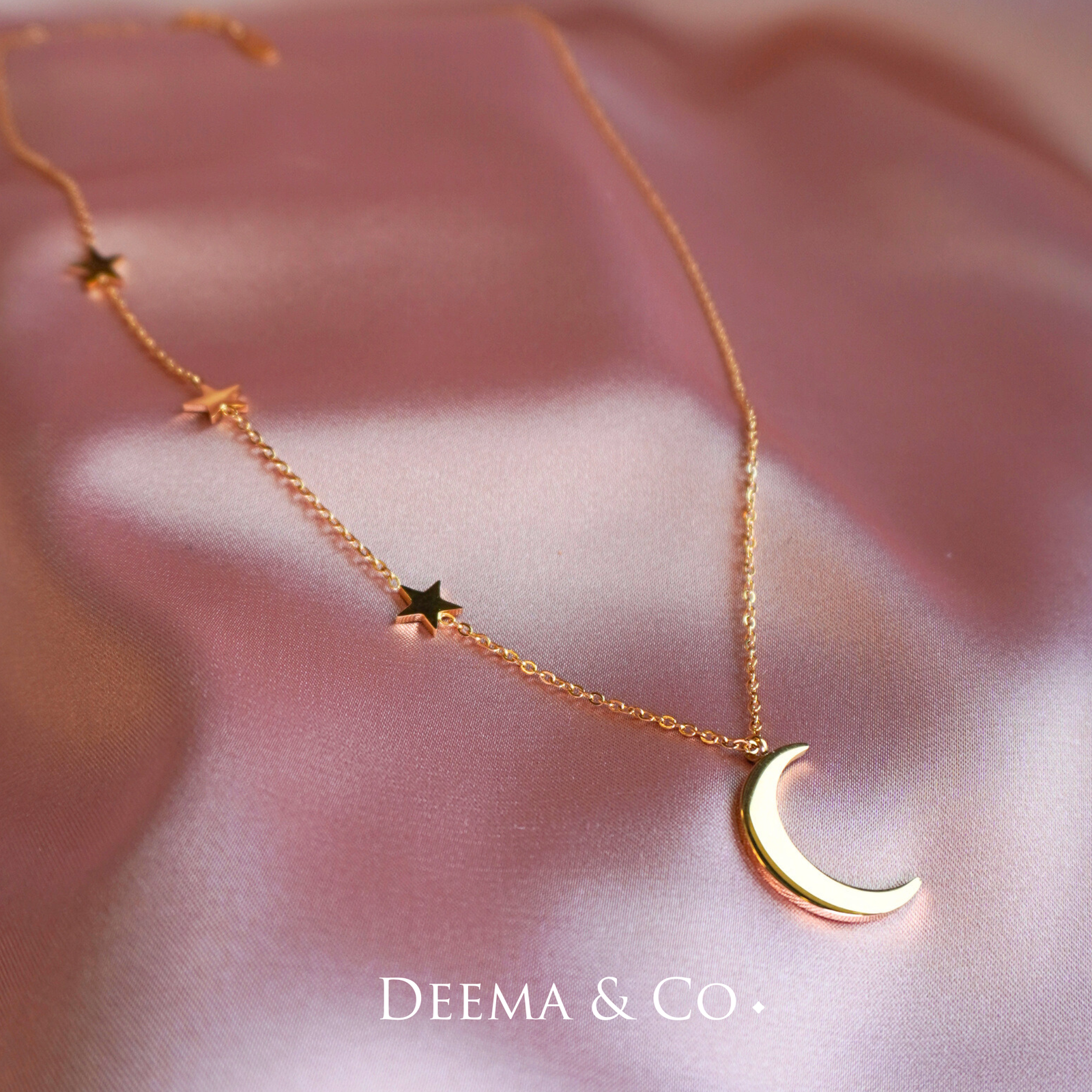 long moon star necklace