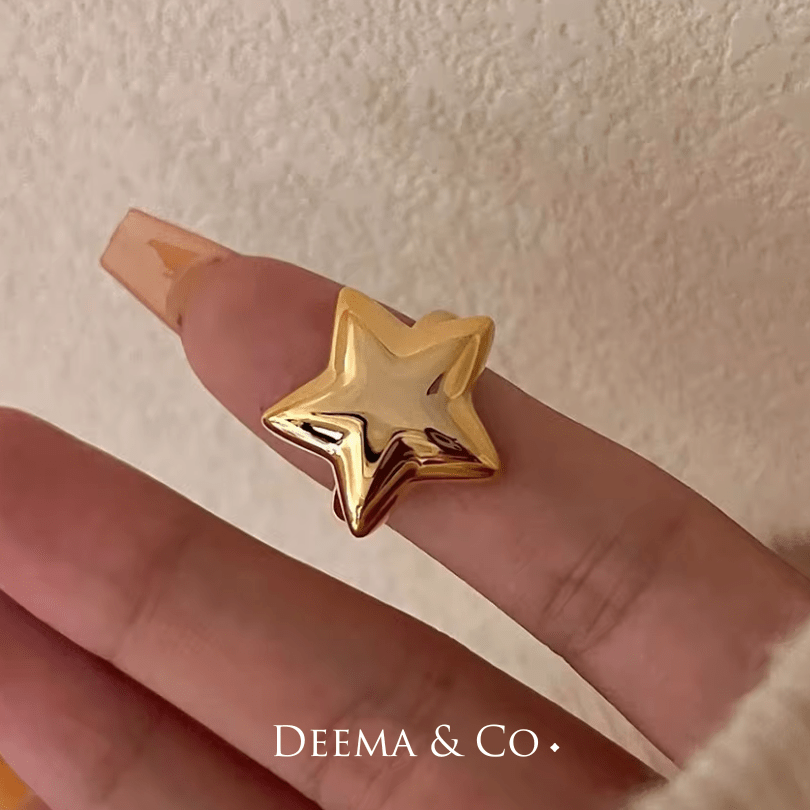 Zya Star Adjustable Ring sun hand model