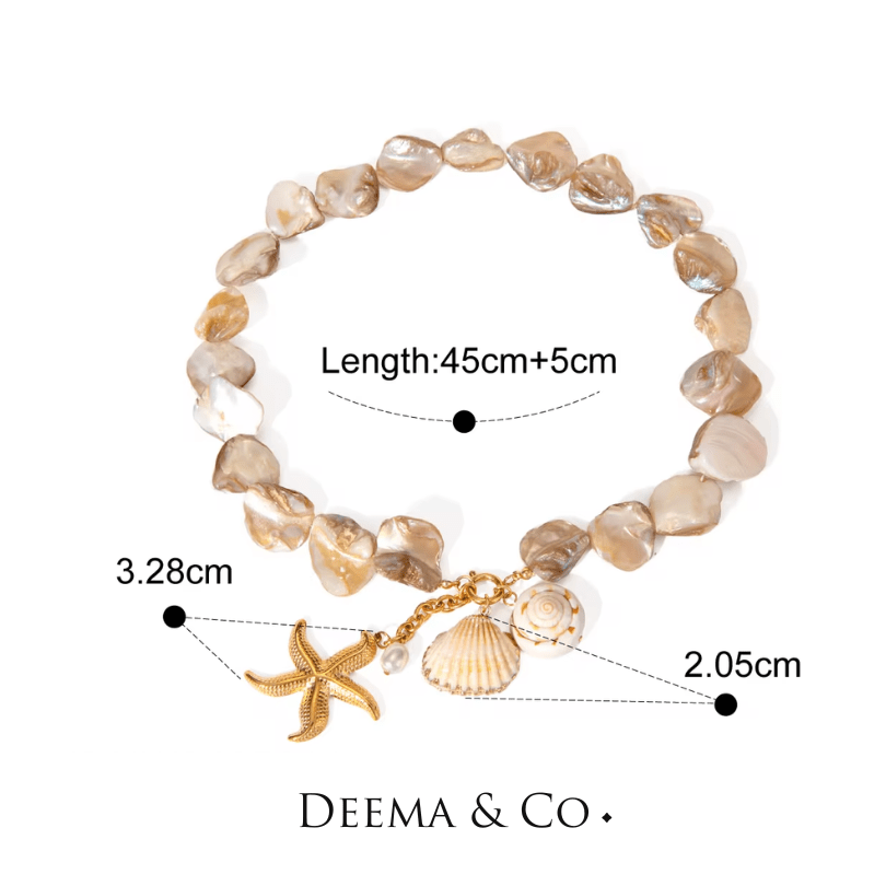 Derya Pearl Shell Choker Specsa