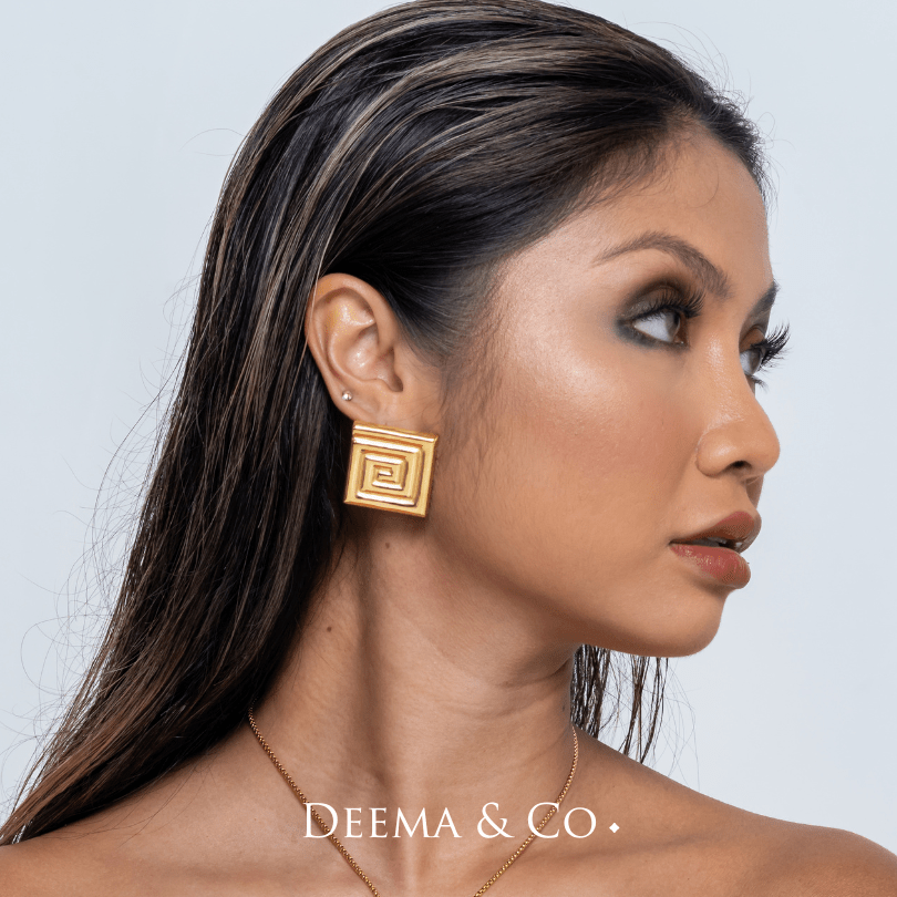 Labirinto Maze Statement Earrings