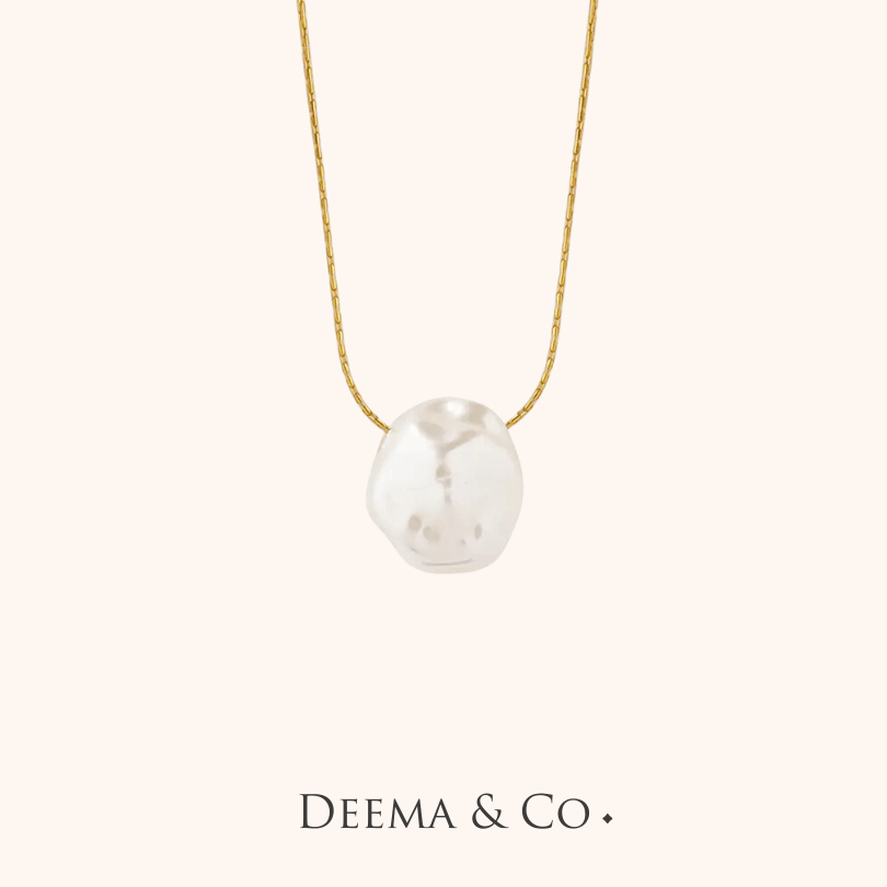 gold mette coin pearl